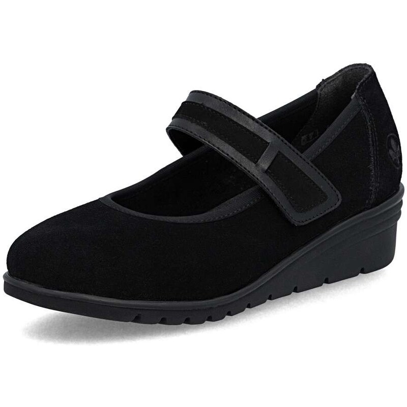 Dámske baleríny RIEKER L5357-00 čierna S6 67373853