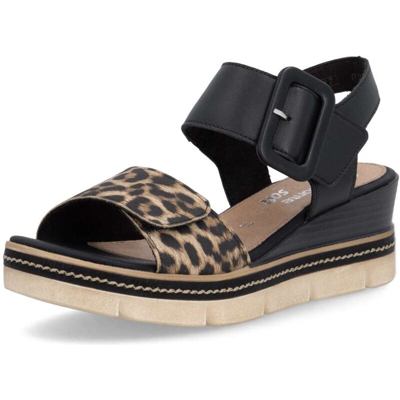 RIEKER Dámske sandále REMONTE D2L53-03 čierna S6 67373857