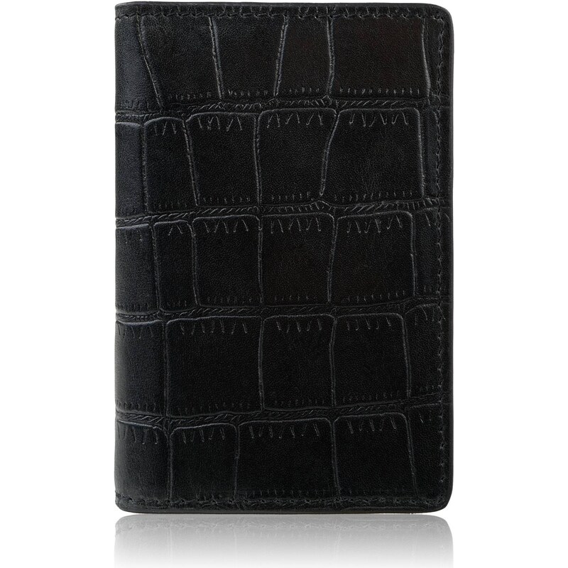 Paolo Peruzzi Elegantné kožené puzdro na karty s krokodílím vzorom s 66887804