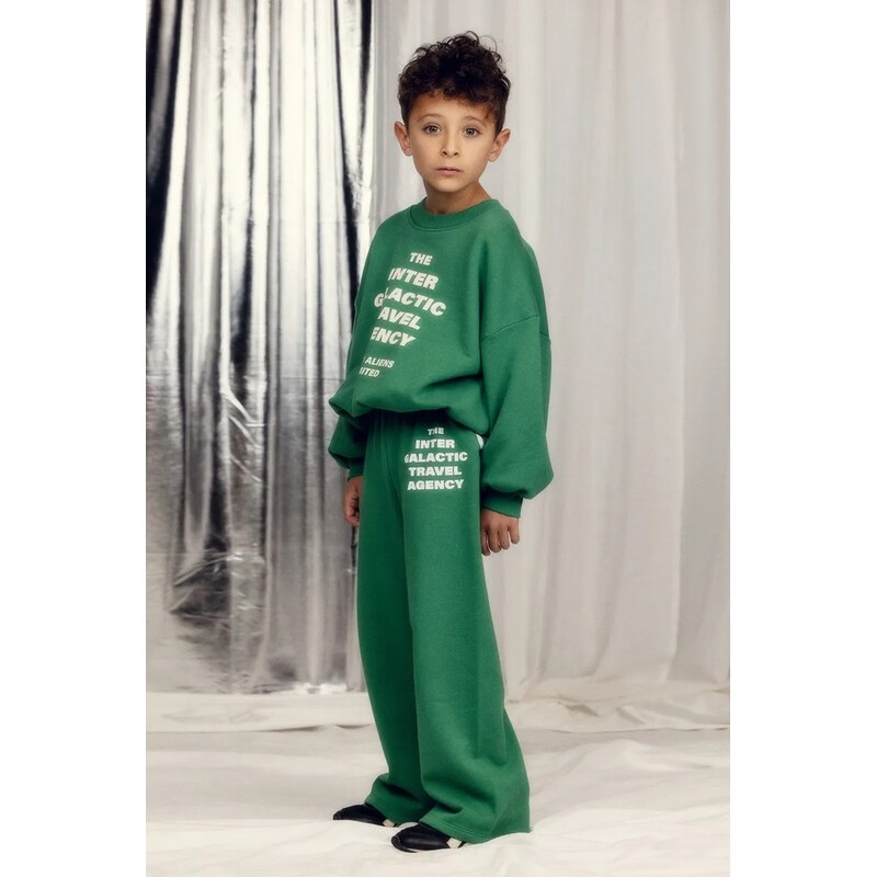 Detské bavlnené tepláky Mini Rodini Travel agency 67379078