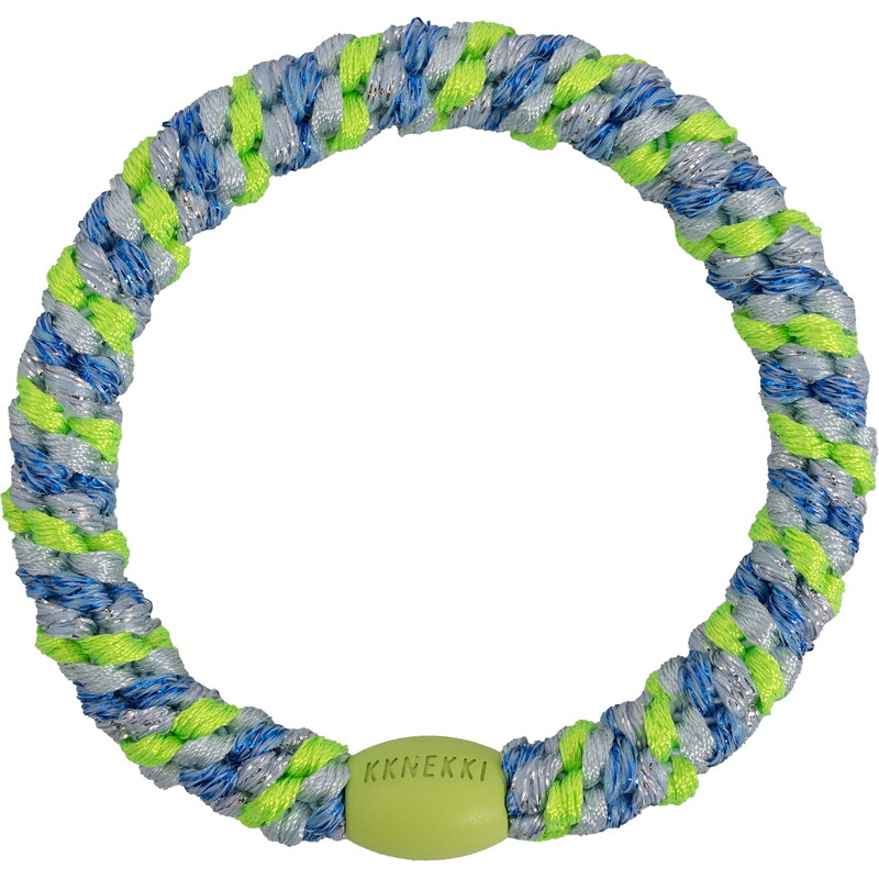 Gumička do vlasov Kknekki Mix Blue Neon Green 67379248