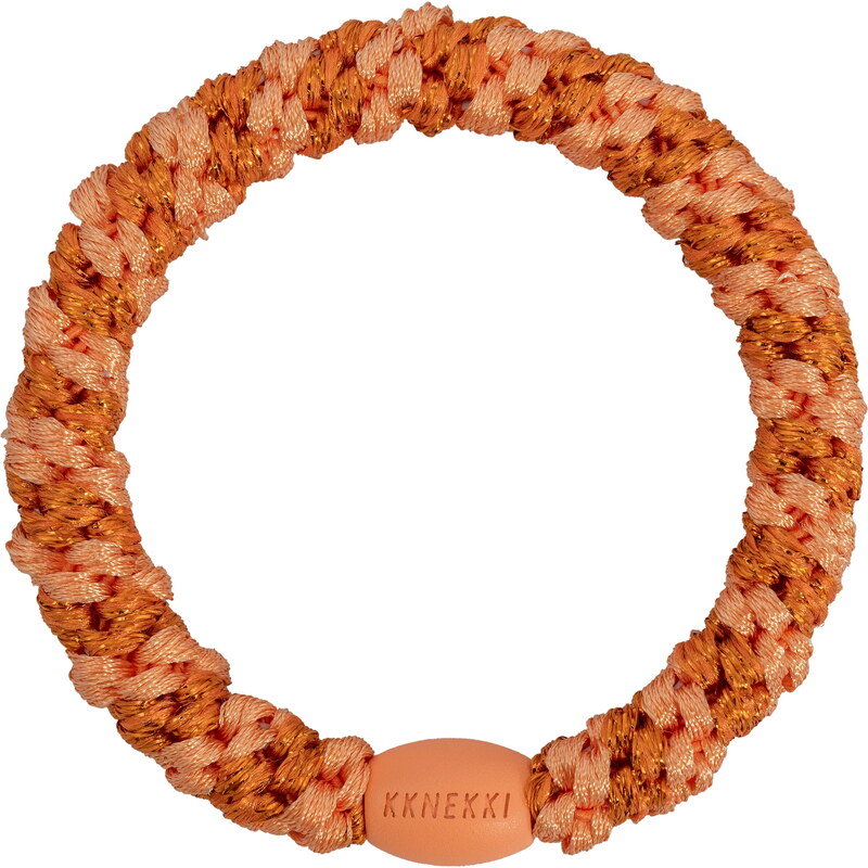 Gumička do vlasov Kknekki Stripe Faded Orange Glitter 67379268