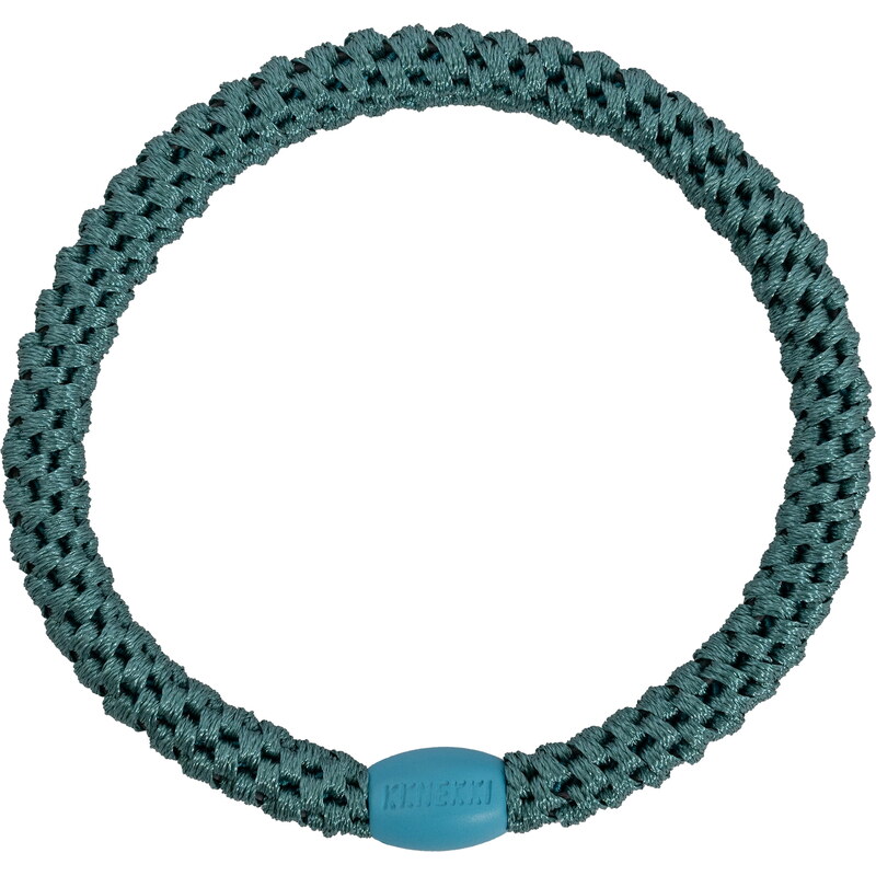 Gumička do vlasov Kknekki Slim Petrol Green 67379273