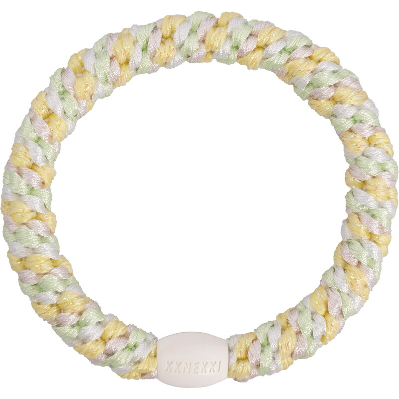 Gumička do vlasov Kknekki Mix Mint Light Yellow Glitter 67379274