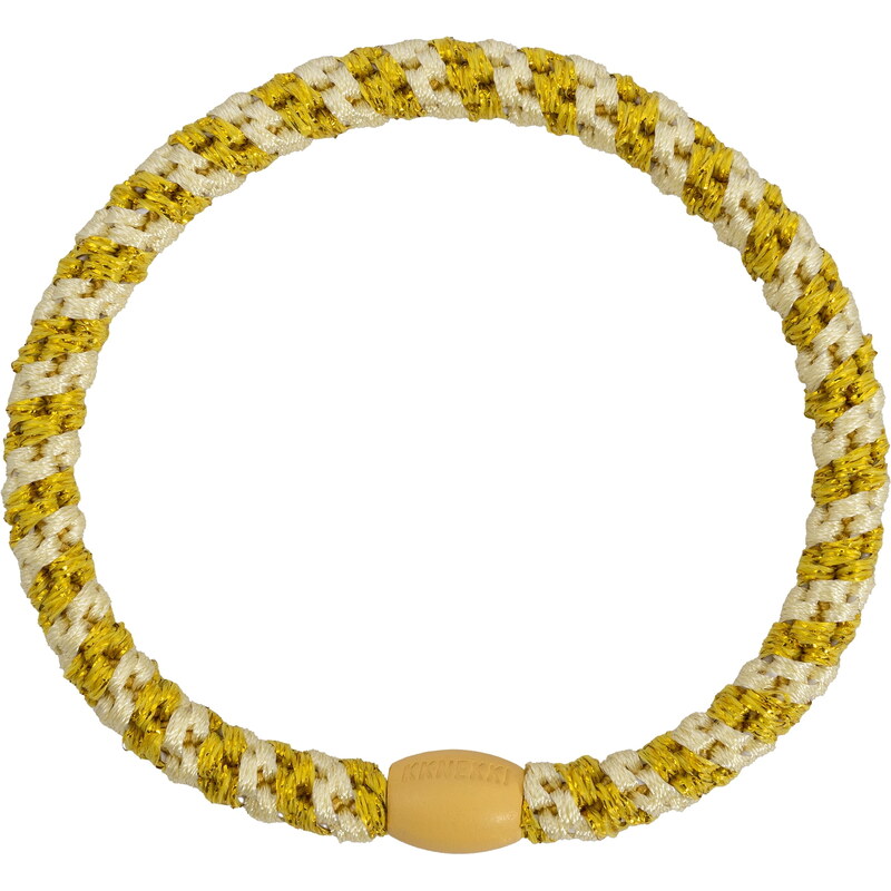 Gumička do vlasov Kknekki Slim Light Yellow Sun Glitter 67379284