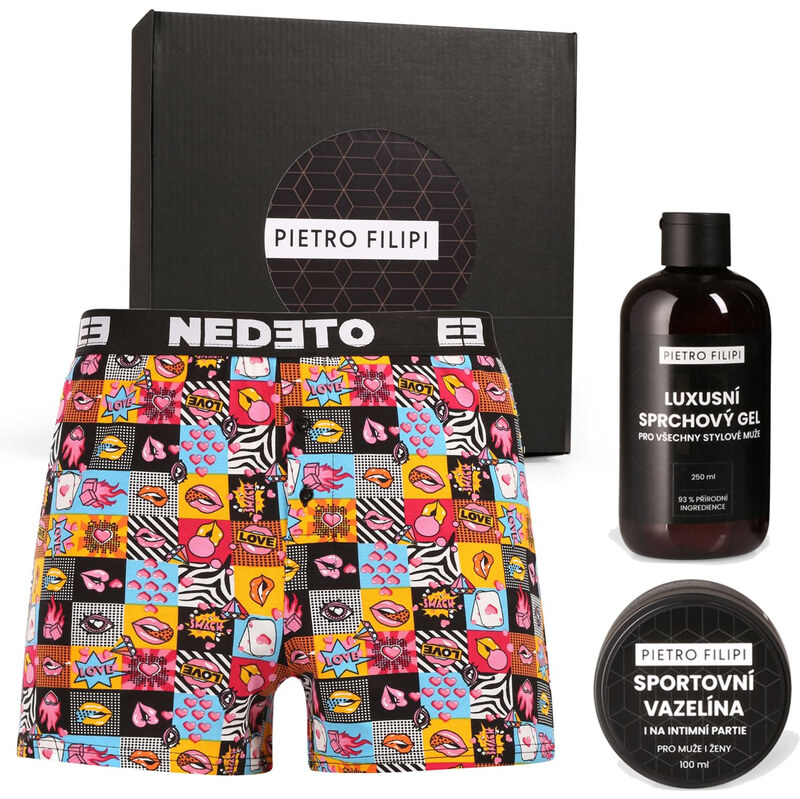 Pánska darčeková sada trenírky Nedeto a kozmetika Pietro Filipi 67379743