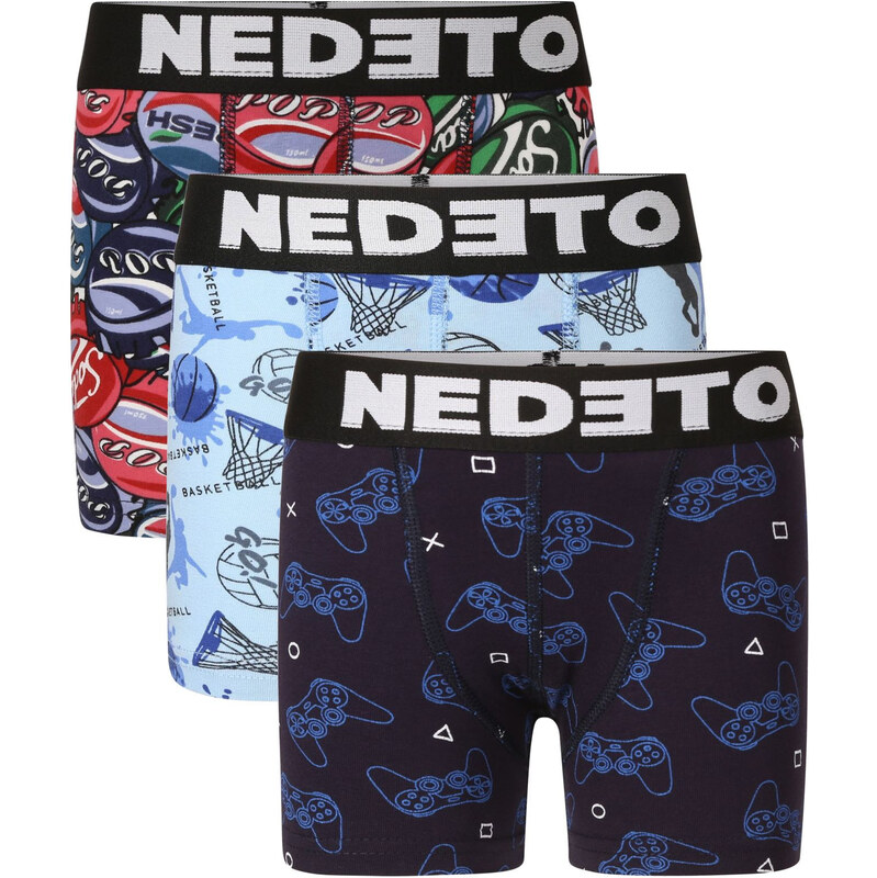 3PACK detské boxerky Nedeto viacfarebné (3NBDV6) 6-8 let 67379755