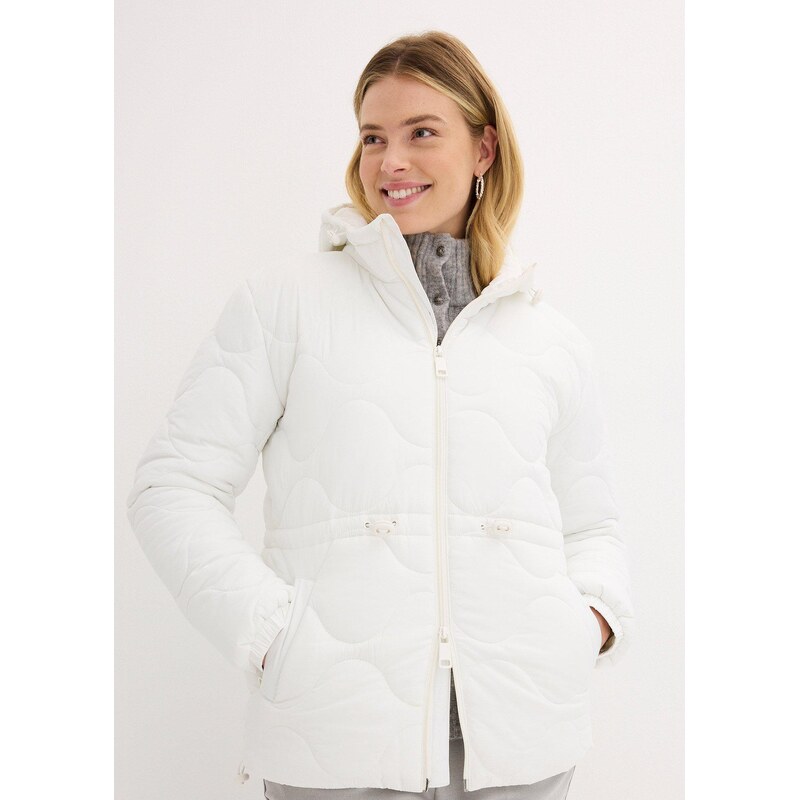 bonprix Prešívaná bunda, farba biela 58271965