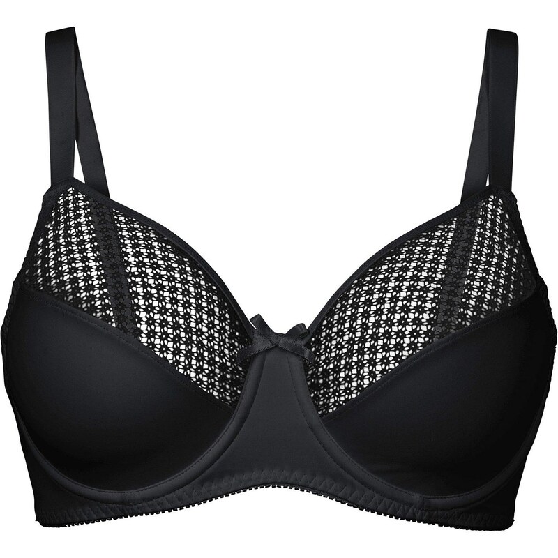 bonprix Podprsenka minimizer so sieťovinou, farba čierna 44741959