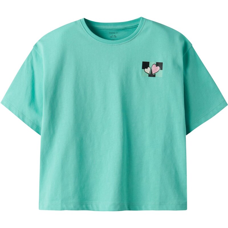 NAME IT Tričko NKFTARA mätová / orgovánová / čierna / biela 67392425