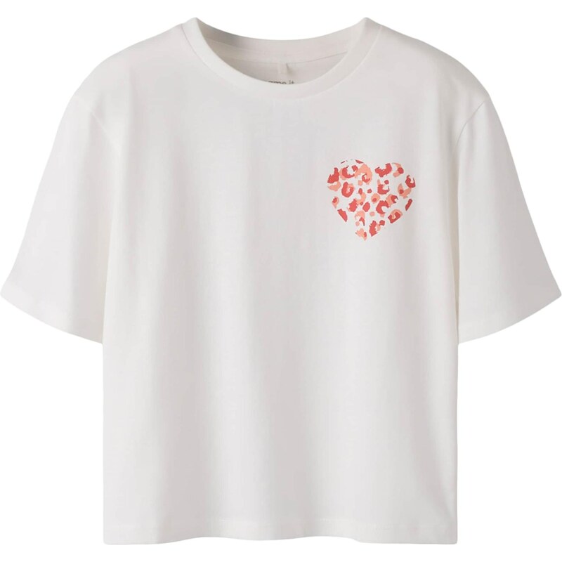 NAME IT Tričko NKFBEATRICE broskyňová / červená / biela 67392426