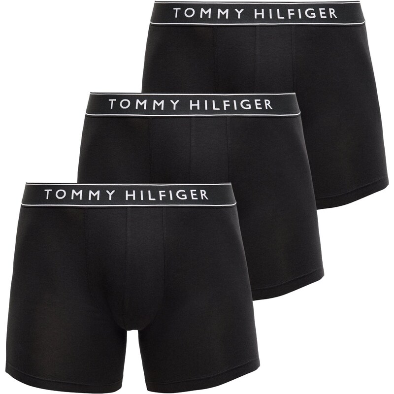 TOMMY HILFIGER Boxerky Essential čierna / biela 67392450