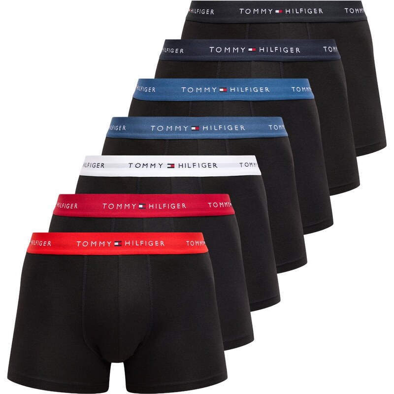 Tommy Hilfiger Underwear Boxerky modrosivá / tmavomodrá / červená / 67392451
