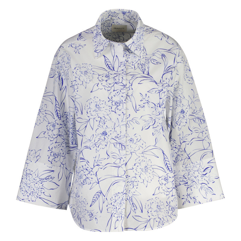 KOŠEĽA GANT REL FLORAL PRINT POPLIN SHIRT WHITE 67313251