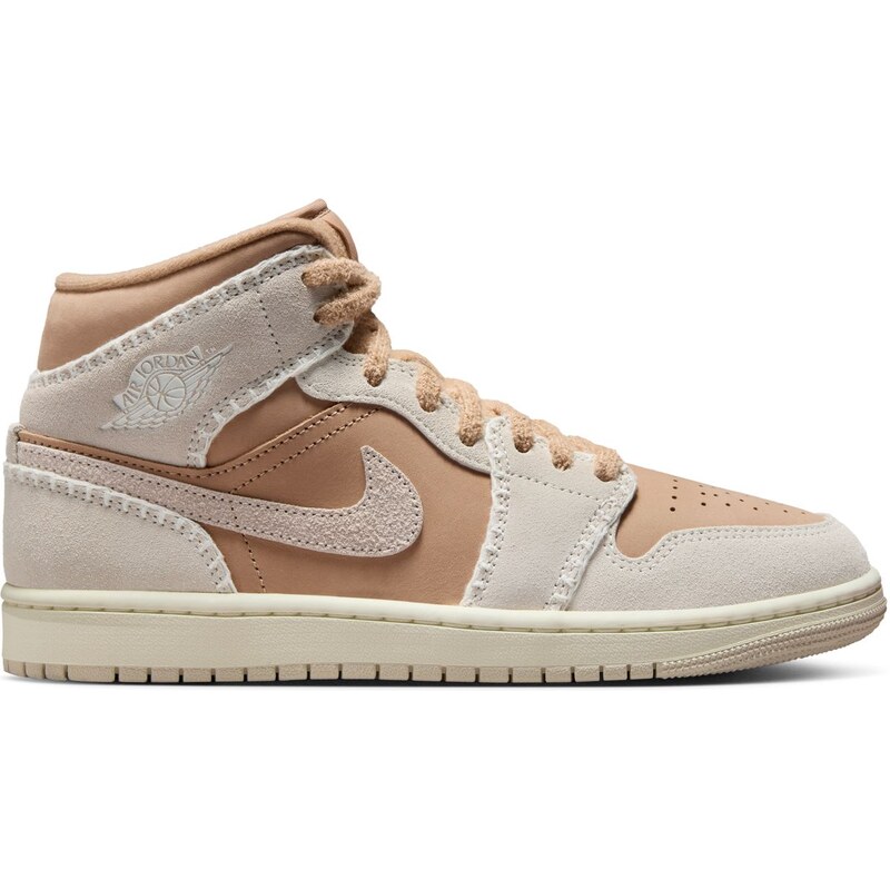 Air Jordan 1 Mid SE Cozy Girl Wmns - Dámske - Tenisky Jordan - Hnedé - 67385268