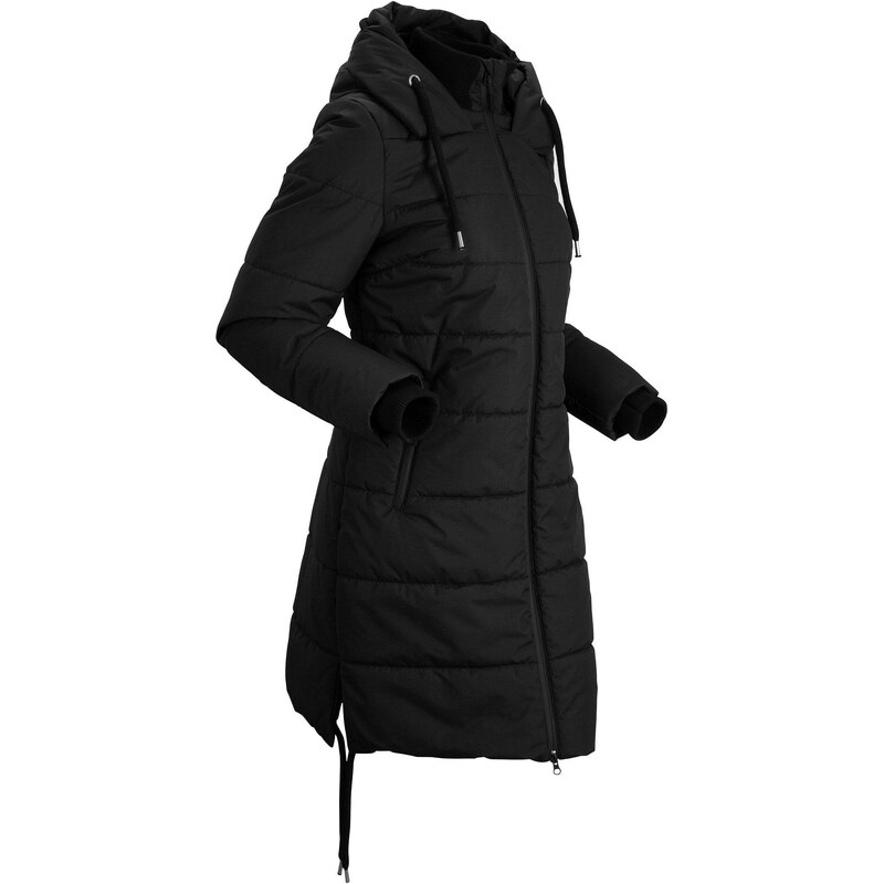 bonprix Prešívaný outdoorový kabát, odpudzujúci vodu, farba čierna 44731480