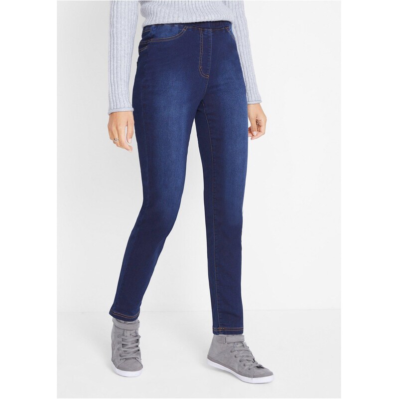 bonprix Džínsové legíny High Waist z ľahko elastickej termo kvality, s 44732650