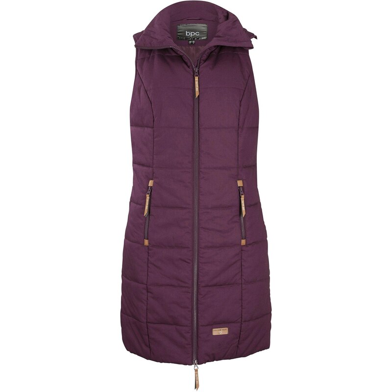 bonprix Dlhá vesta so stojačikom, farba fialová 44791150