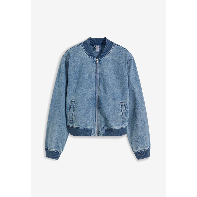 bonprix Bluzón z denimu, farba modrá 50408293