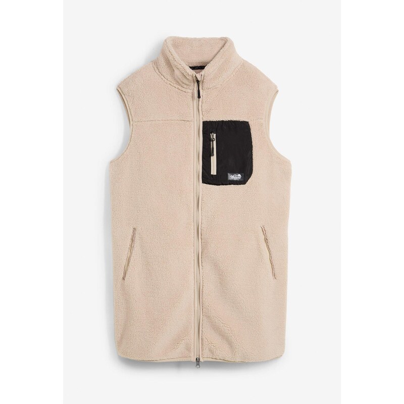 bonprix Kožušinková flísová bunda, farba šedá 58271993