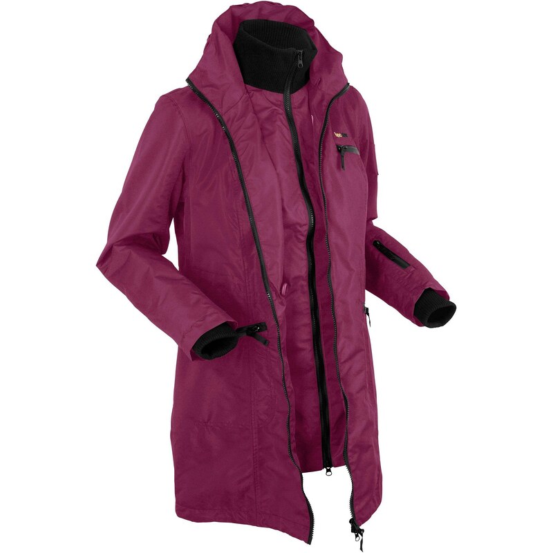 bonprix Funkčná outdoorová bunda, vzhľad 2 v 1, s kapucňou, 44741050