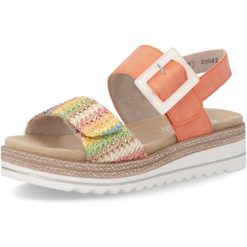 RIEKER Dámske sandále REMONTE D0Q62-38 oranžová S6 67386045