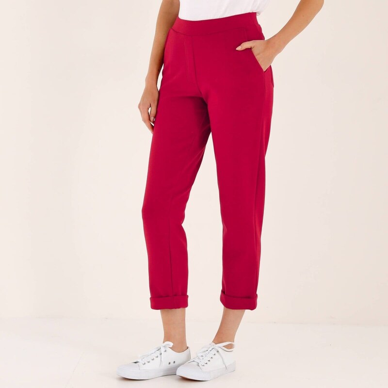 7/8 nohavice s ohrnutím malinová 054 Blancheporte 67387848