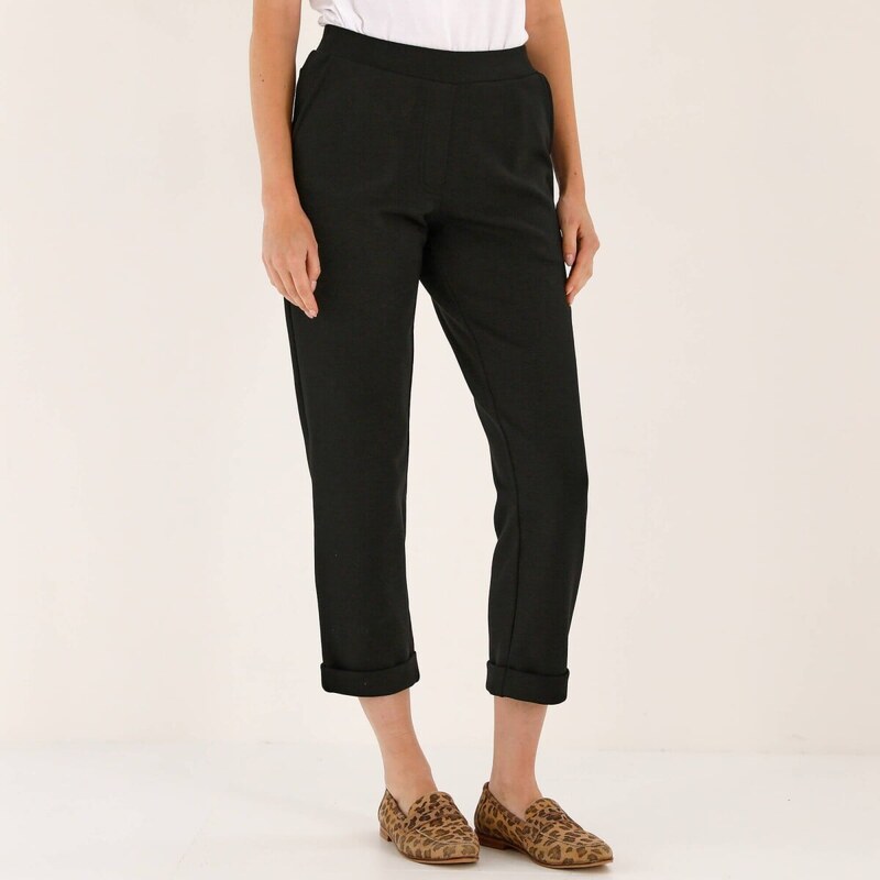 7/8 nohavice s ohrnutím čierna 054 Blancheporte 67387847