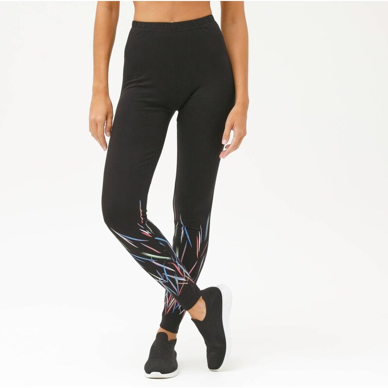 Legíny s grafickým dizajnom čierna 036 Blancheporte 67388023