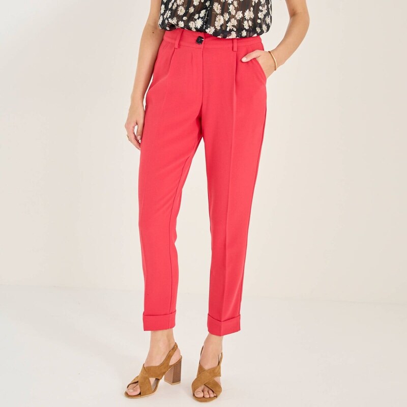 Splývavé 7/8 nohavice červená 040 Blancheporte 67388063