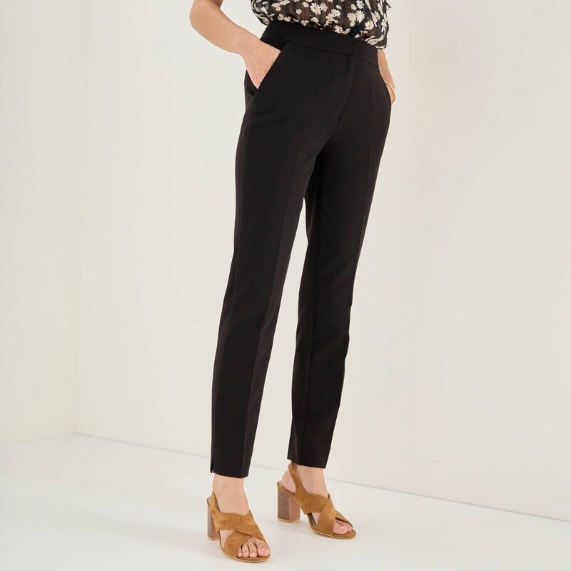 Jednofarebné cigaretové nohavice po členky čierna 054 Blancheporte 67388080