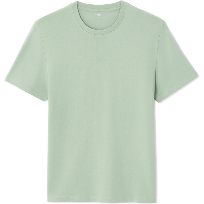 Celio Cotton T-shirt Tebase - Mens 67389555