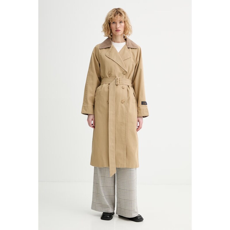 Bavlnený trenčkot Levis BREE CLASSIC LONG TRENCH 67404107