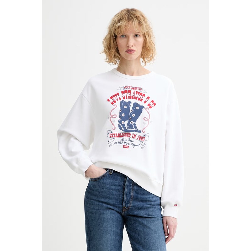 Bavlnená mikina Levis GRAPHIC HERITAGE CREW 67404027