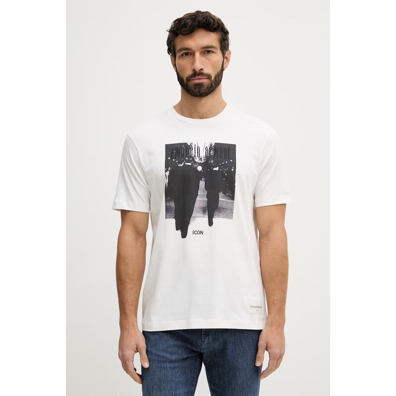 Bavlnené tričko Emporio Armani 67403742