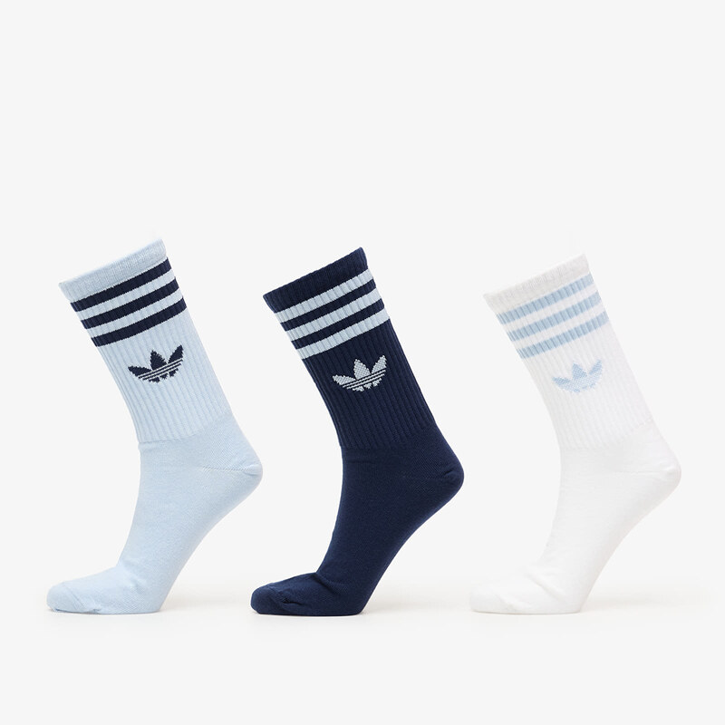 adidas Originals adidas 3S Crew Socks 3-Pack Wonder Blue/ Night Indigo 67391171
