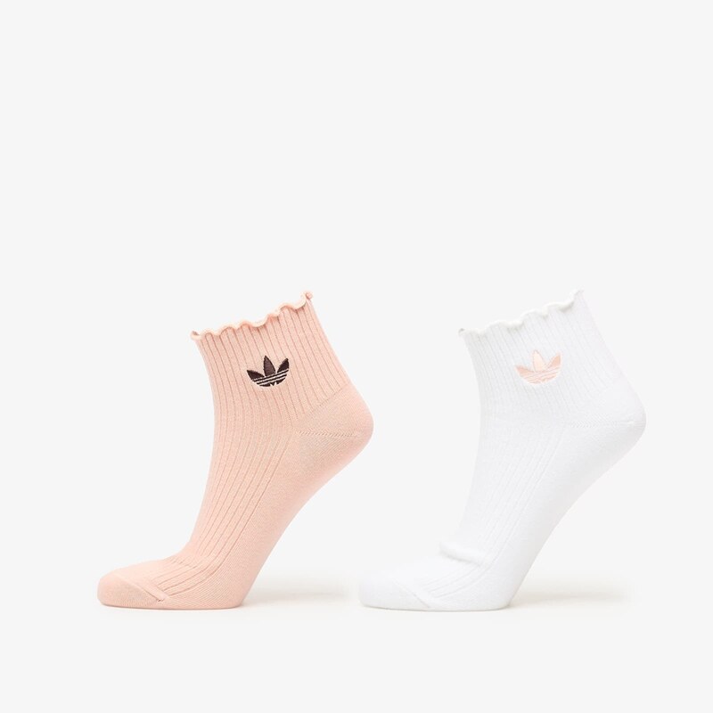 adidas Originals Ponožky adidas Ruffle 1/4 Socks 2-Pack Blush Pink/ 67391216