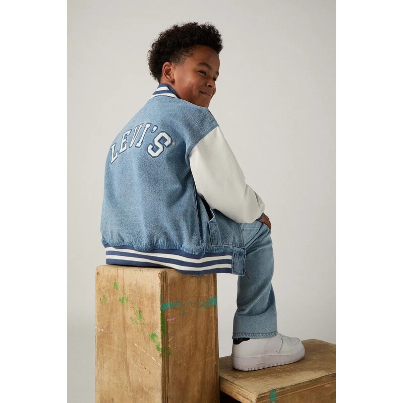 Detská rifľová bunda Levis DENIM BOMBER JACKET 67391519