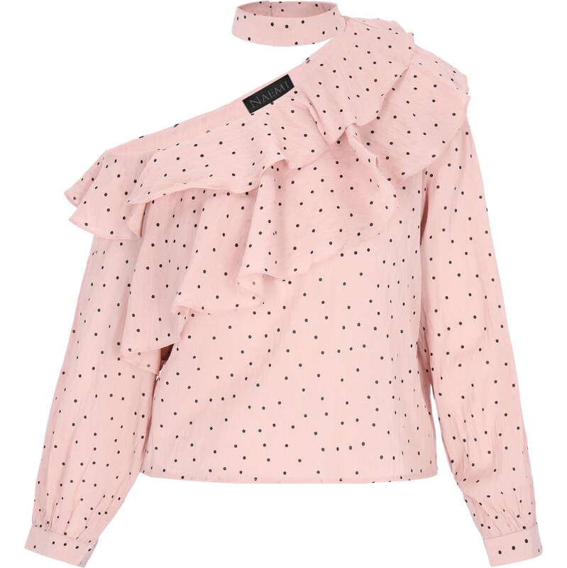 NAEMI Blúzka Fashion Look rosé / čierna 65882149
