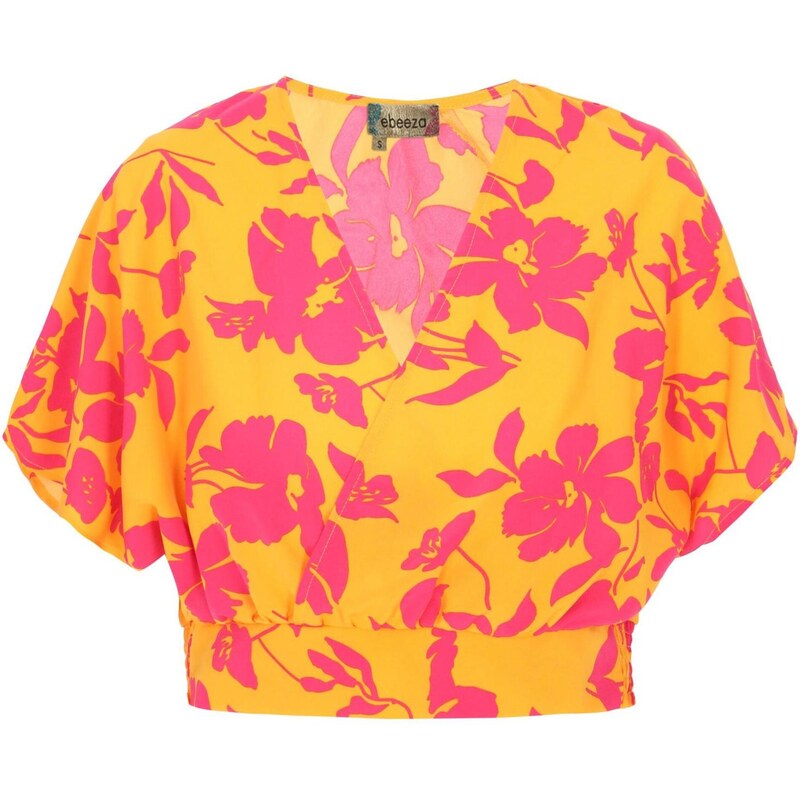 ebeeza Blúzka Fashion Look žltá / ružová 66460279