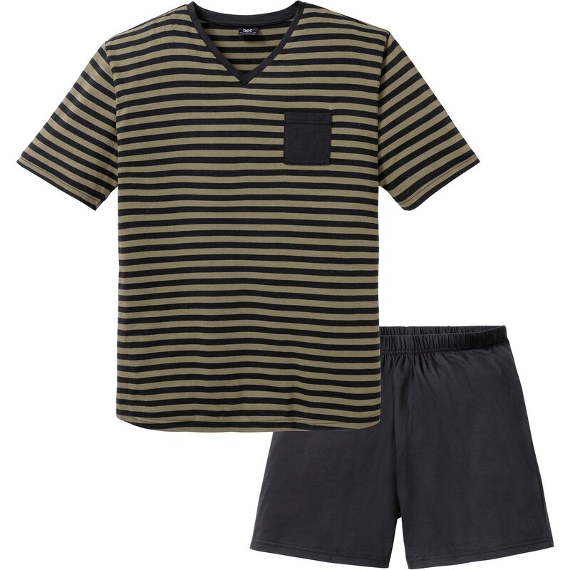 bonprix Krátke pyžamo, farba čierna 44740411