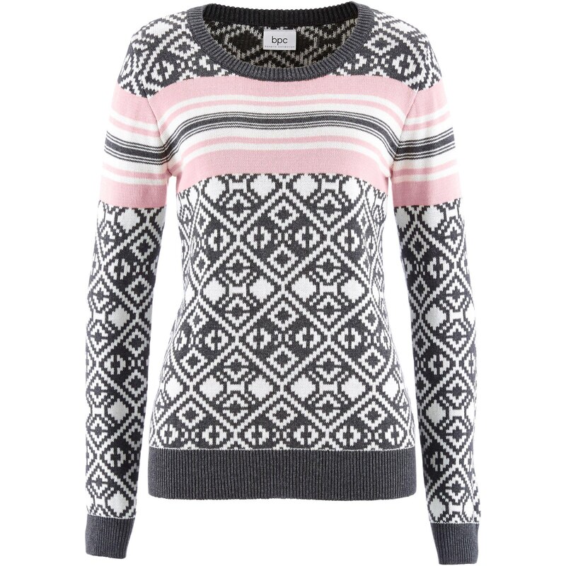 bonprix Pulóver, farba šedá 45033412