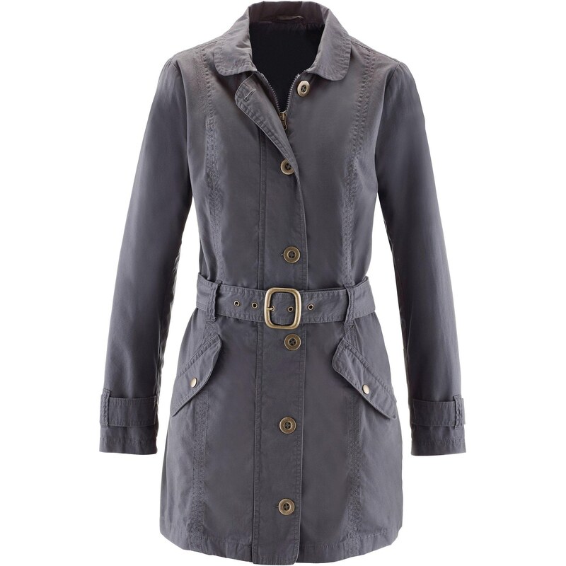 bonprix Trenčkot kabát, farba šedá 44741729