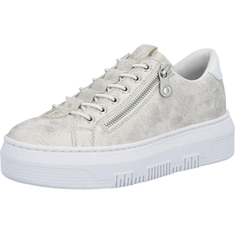 Rieker Nízke tenisky svetlobéžová / zlatá / biela 49031194