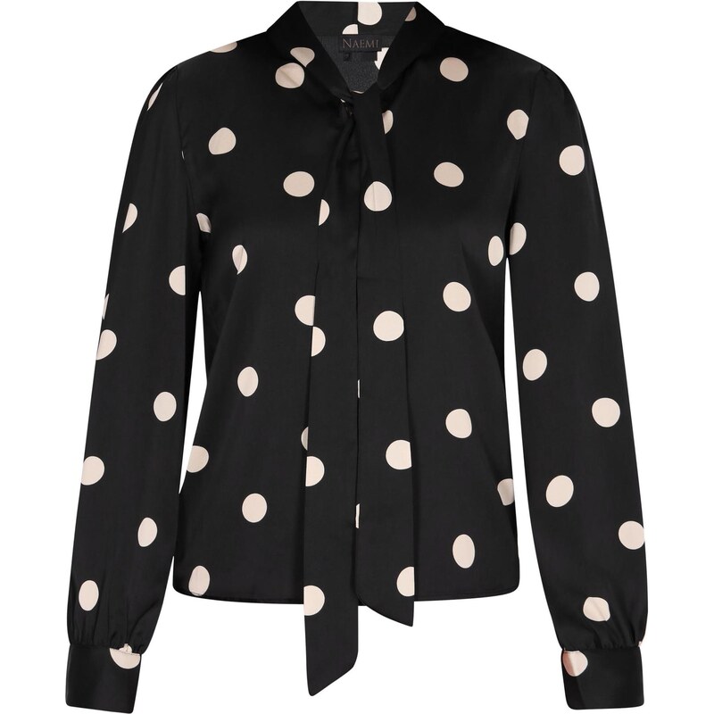 NAEMI Blúzka Fashion Look čierna / biela 65881934