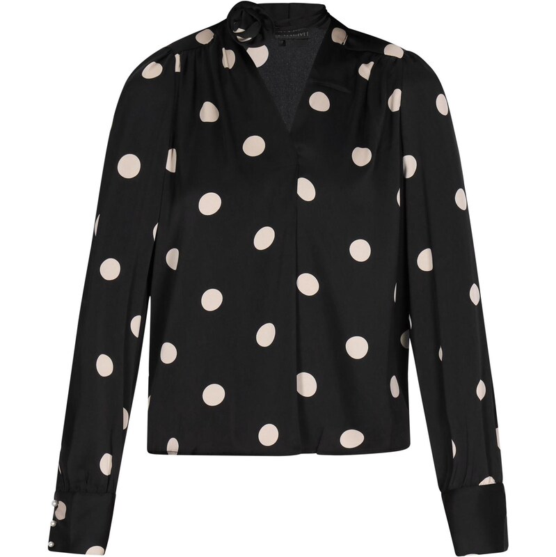 NAEMI Blúzka Fashion Look čierna / biela 67396292
