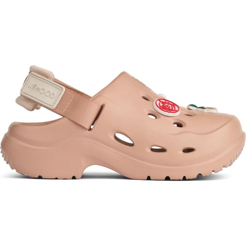 Liewood Otvorená obuv Milas tmavozelená / staroružová / červená / 67399764