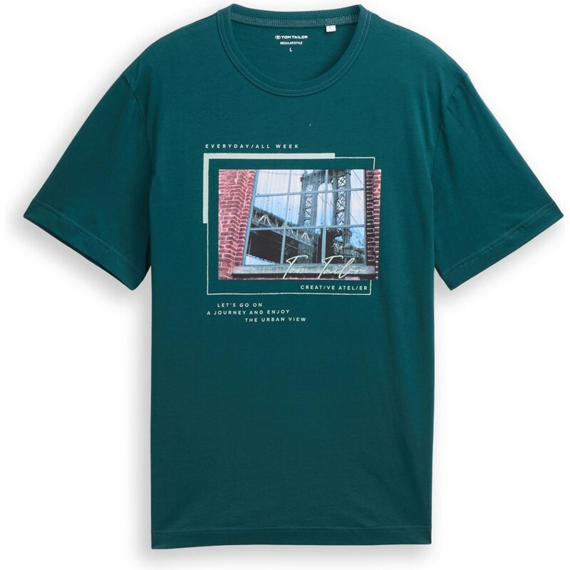 TOM TAILOR Tričko svetlomodrá / petrolejová / pastelovo zelená / 67399776