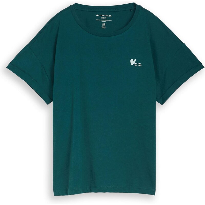 TOM TAILOR Tričko smaragdová / svetlozelená 67399820