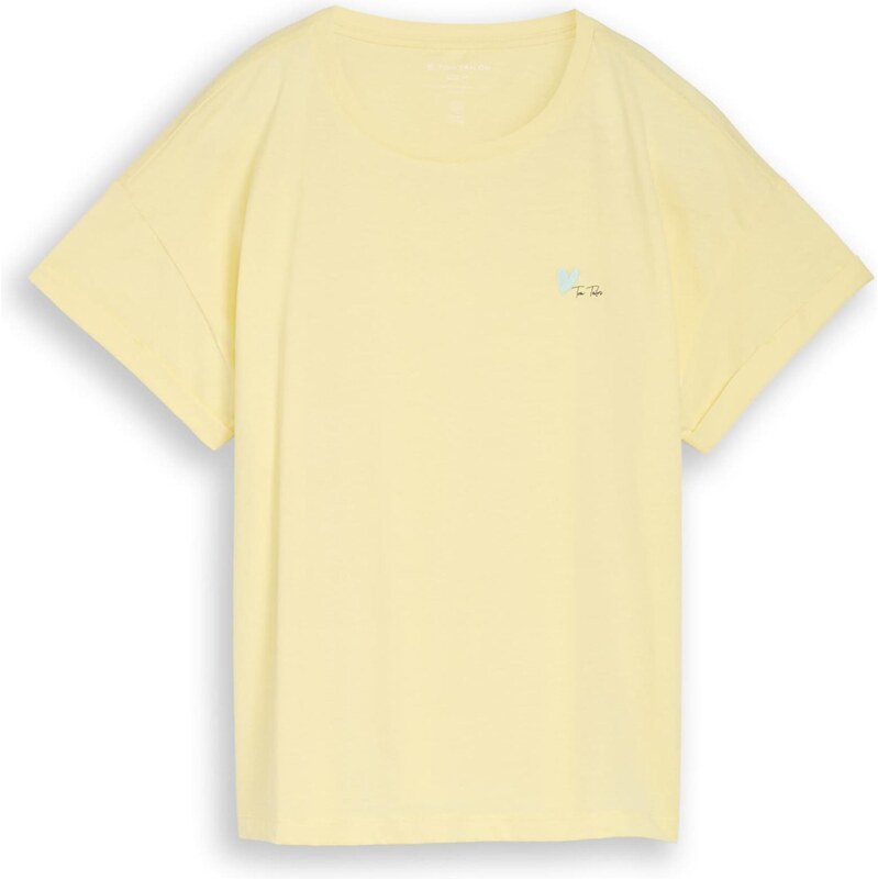 TOM TAILOR Tričko pastelovo žltá / mätová / čierna 67399818